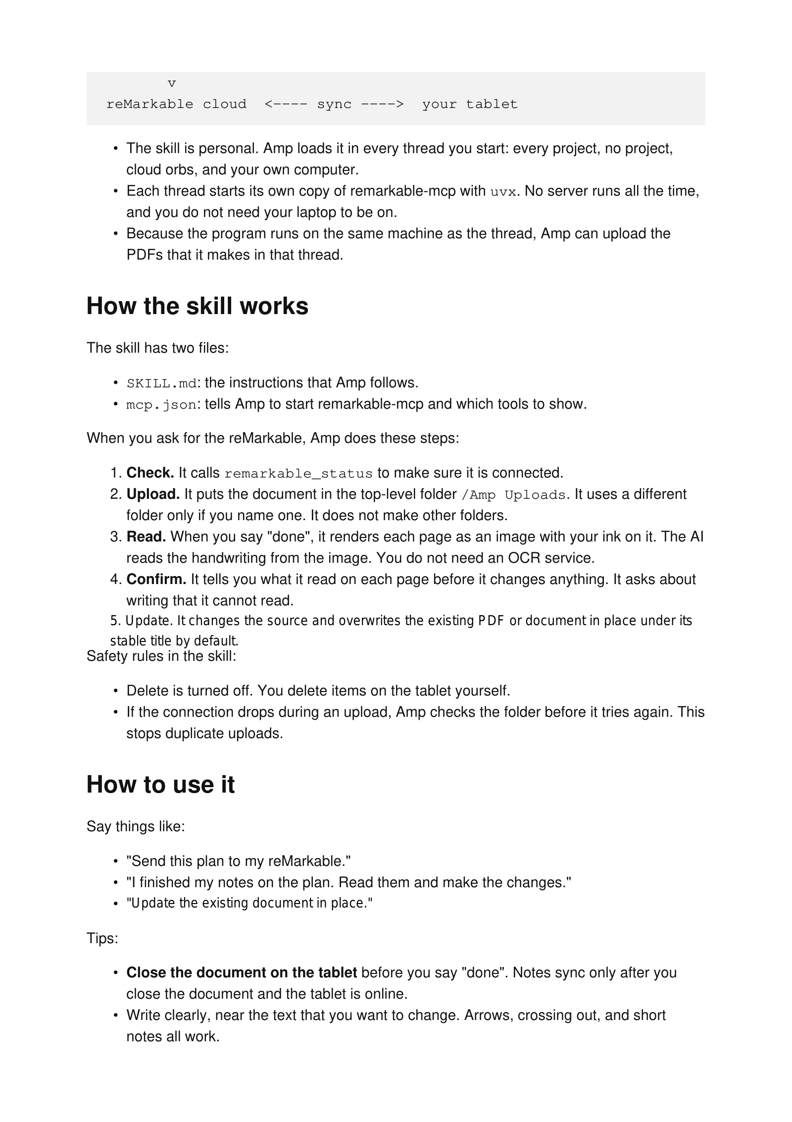 Page 2 of 4 of Amp + reMarkable: Review Documents by Hand