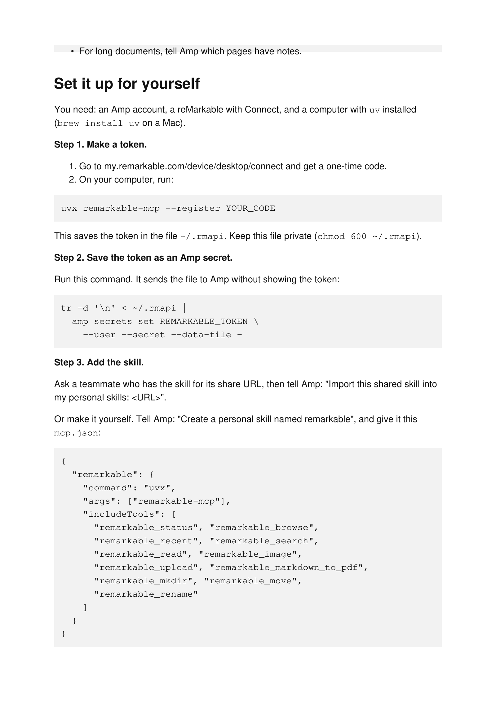 Page 3 of 4 of Amp + reMarkable: Review Documents by Hand